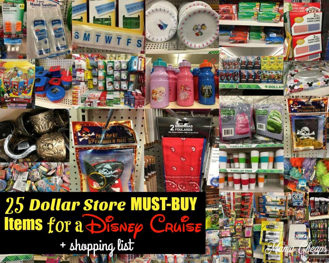 25 Dollar Store MUST-BUY Items for a Disney Cruise - Mama Cheaps®